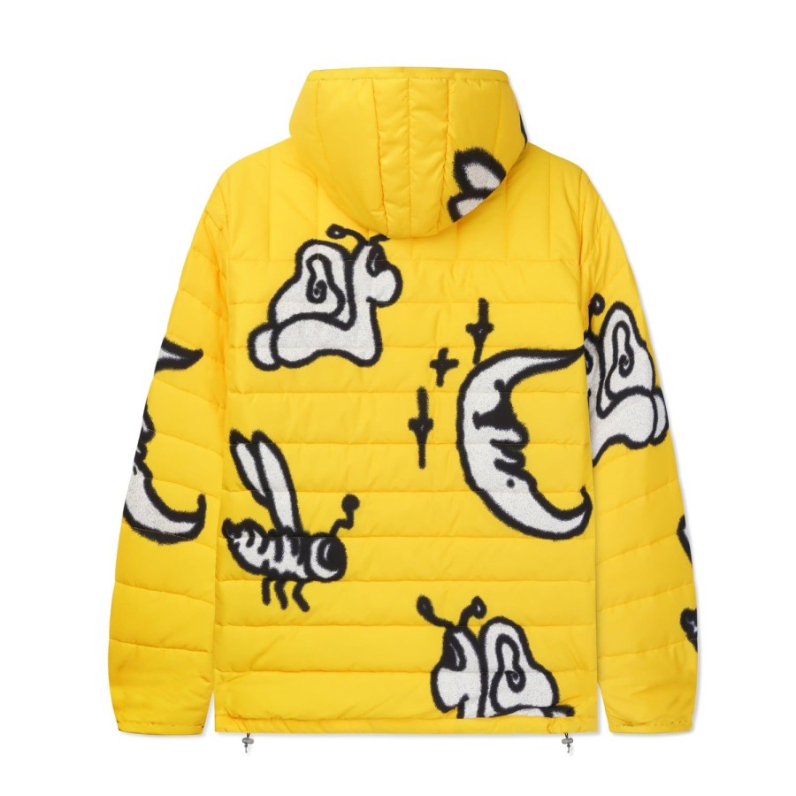 Clothing Butter Goods | Critter Puffer Anorak Jacket,Yellow