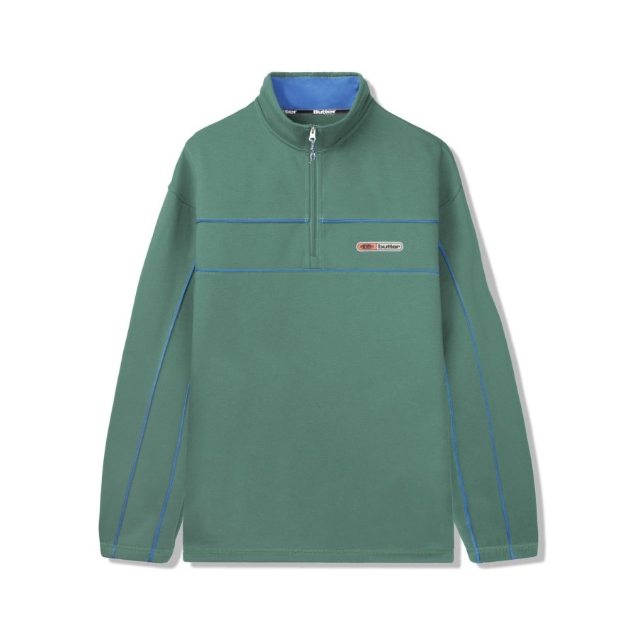 Clothing Butter Goods | Pipe 1/4 Zip Pullover,Sage