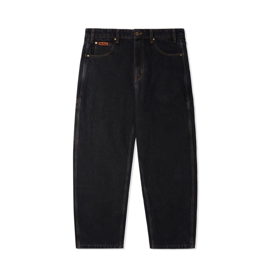 Clothing Butter Goods | Baggy Denim Jeans,Washed Black