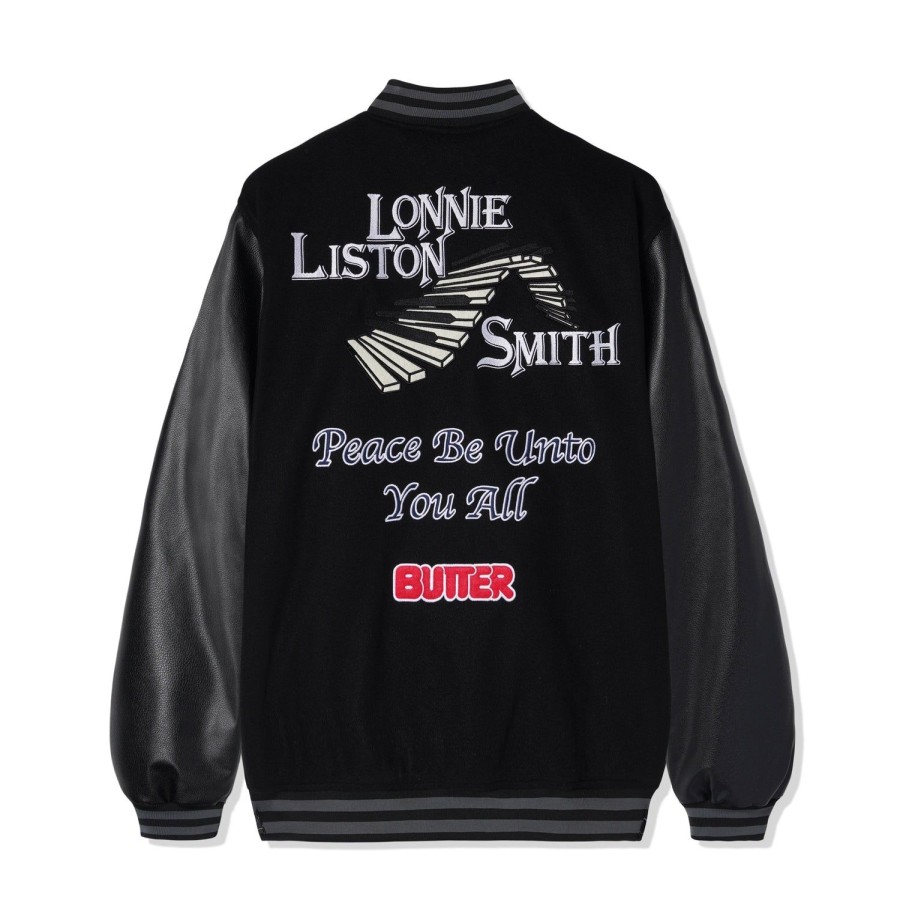 Clothing Butter Goods | Lonnie Varsity Jacket,Black