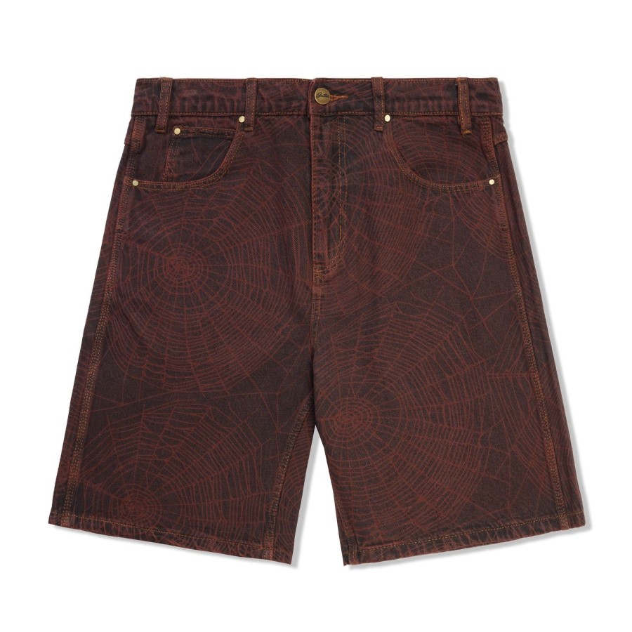 Clothing Butter Goods | Web Denim Shorts,Brick