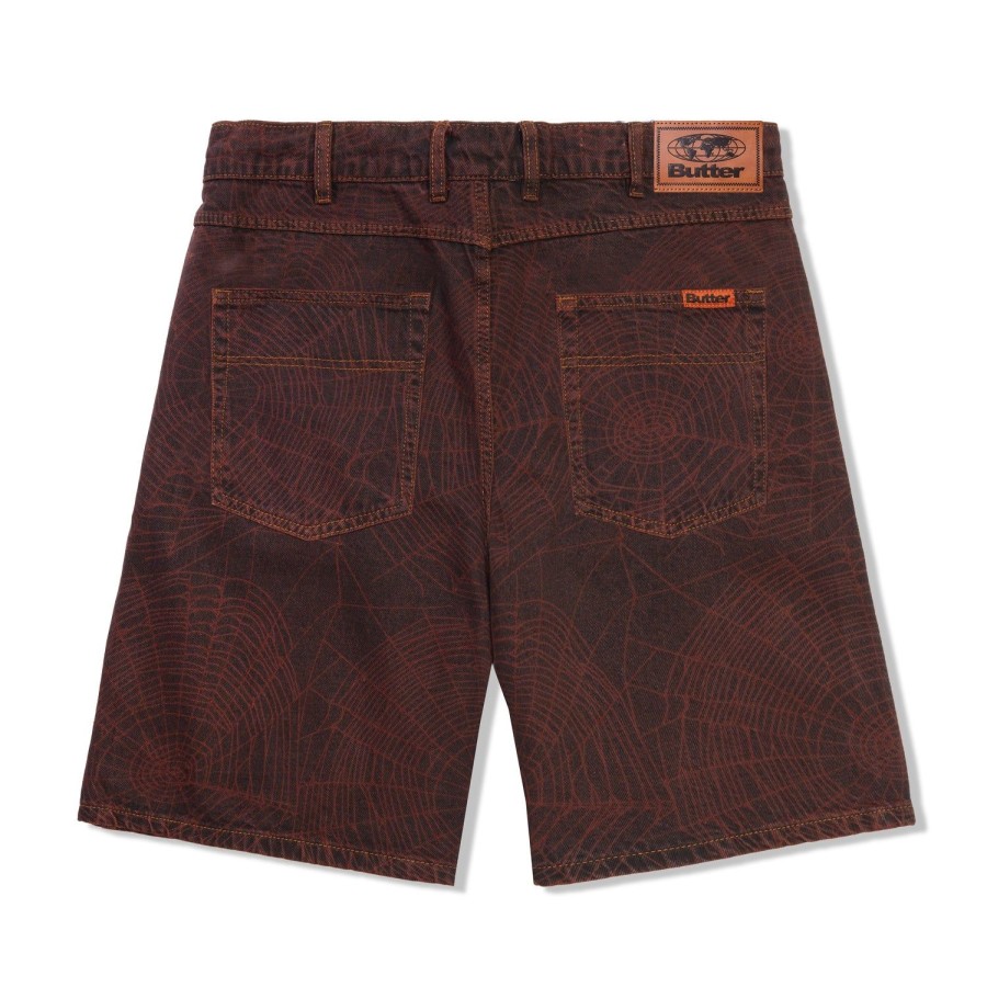 Clothing Butter Goods | Web Denim Shorts,Brick