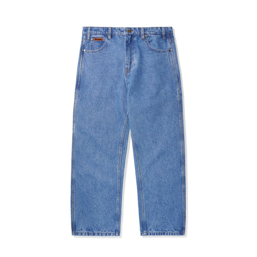 Clothing Butter Goods | Relaxed Denim Jeans,Washed Indigo