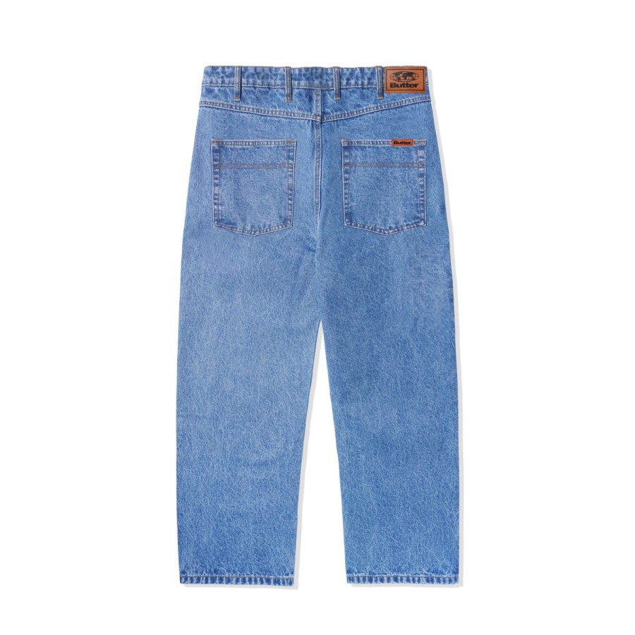 Clothing Butter Goods | Relaxed Denim Jeans,Washed Indigo