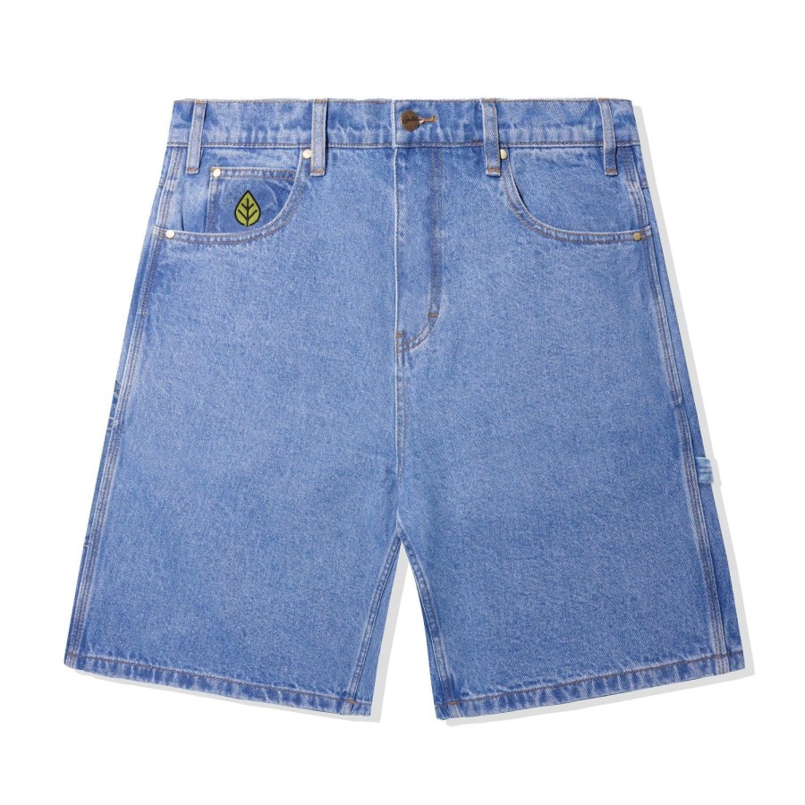 Clothing Butter Goods | Weathergear Heavy Weight Denim Shorts,Washed Indigo