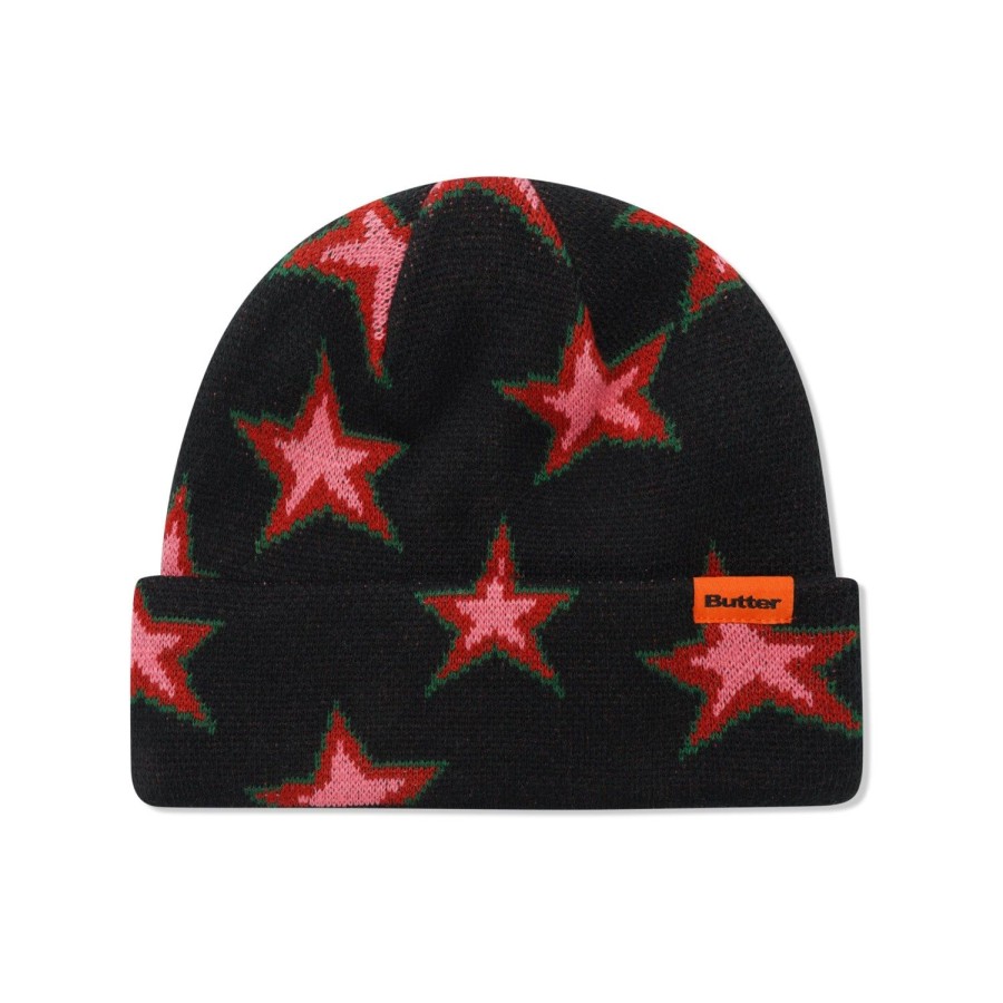 Accessories Butter Goods | Star Beanie,Black