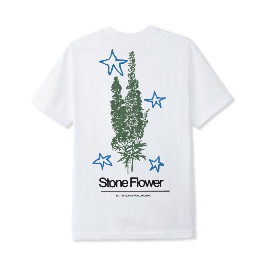 Clothing Butter Goods | Stone Flower Tee,White