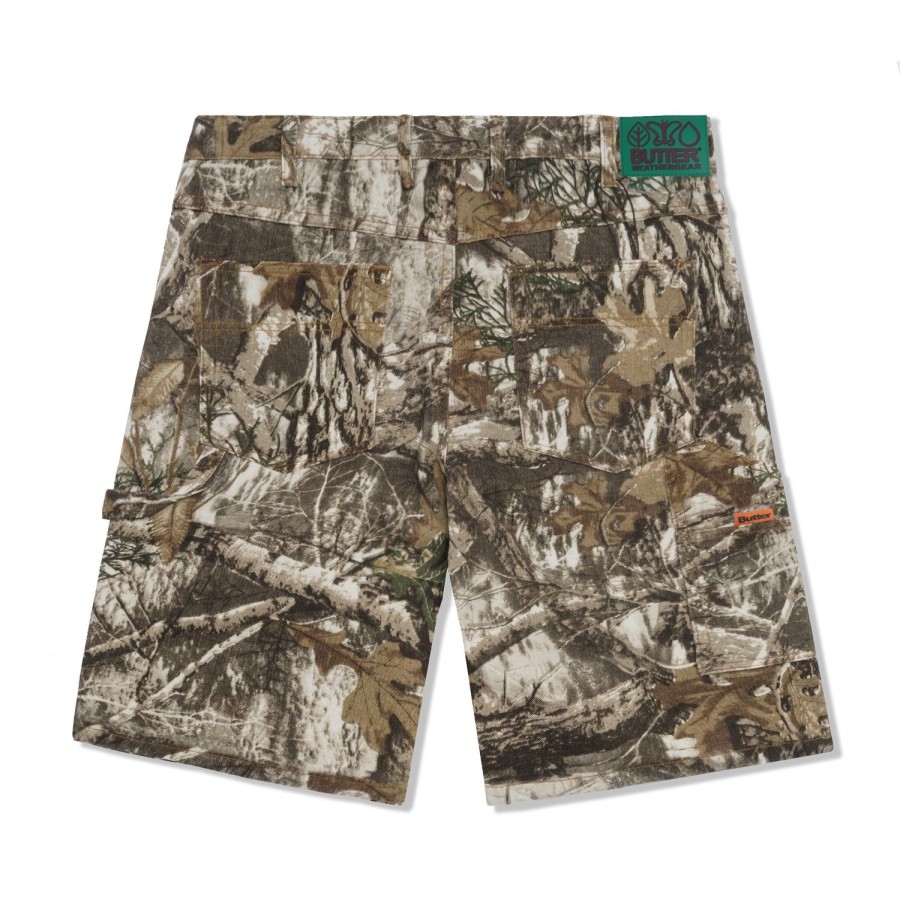 Clothing Butter Goods | Weathergear Heavy Weight Denim Shorts,Forest Camo