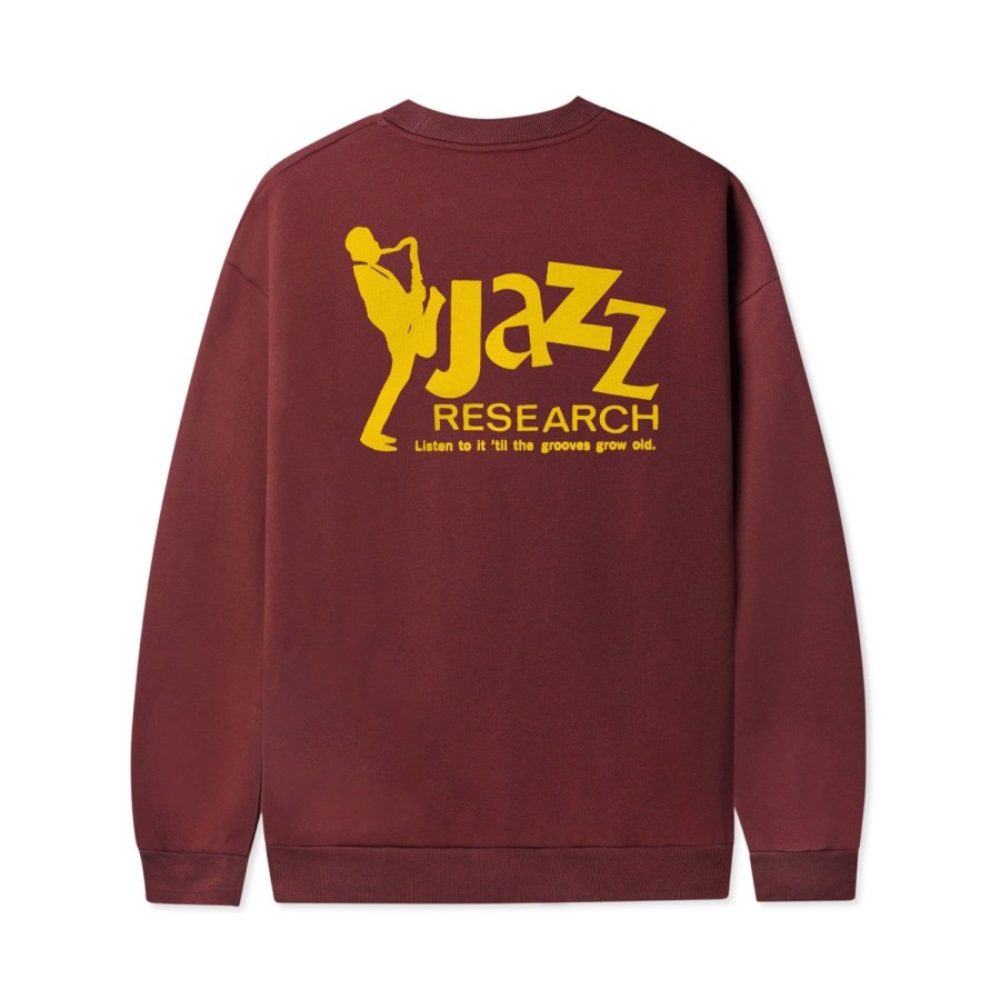 Clothing Butter Goods | Jazz Research Crewneck,Sangria