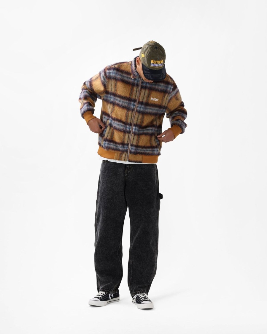 Clothing Butter Goods | Hairy Plaid Jacket,Brown