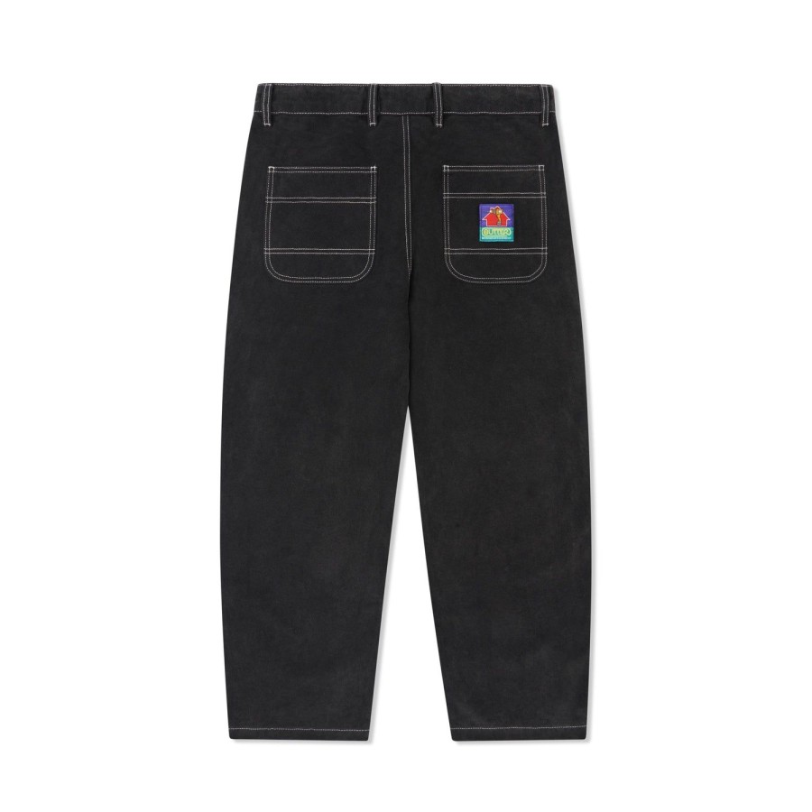 Clothing Butter Goods | Work Double Knee Pants,Washed Black