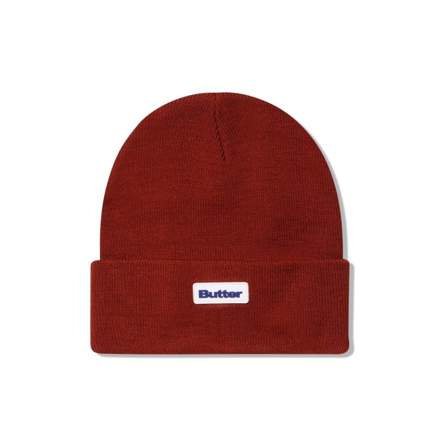 Accessories Butter Goods | Tall Cuff Beanie,Burgundy