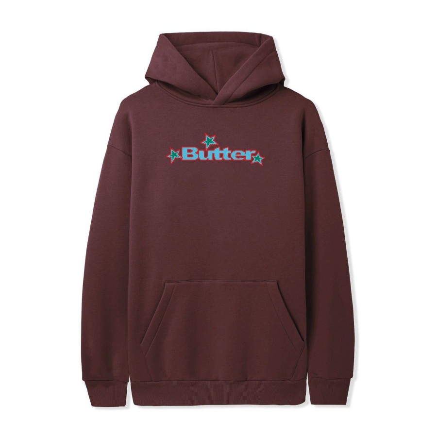 Clothing Butter Goods | Star Logo Pullover,Maroon