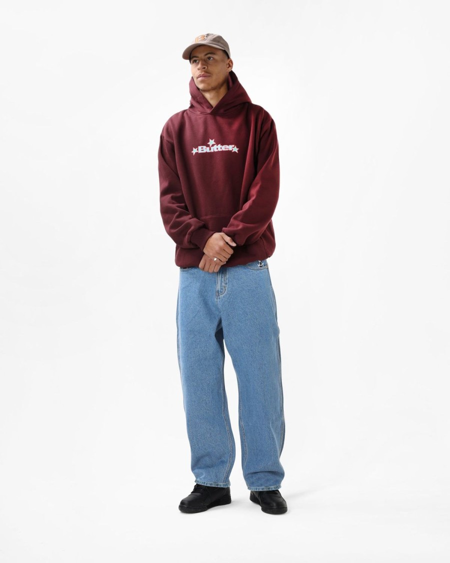 Clothing Butter Goods | Star Logo Pullover,Maroon