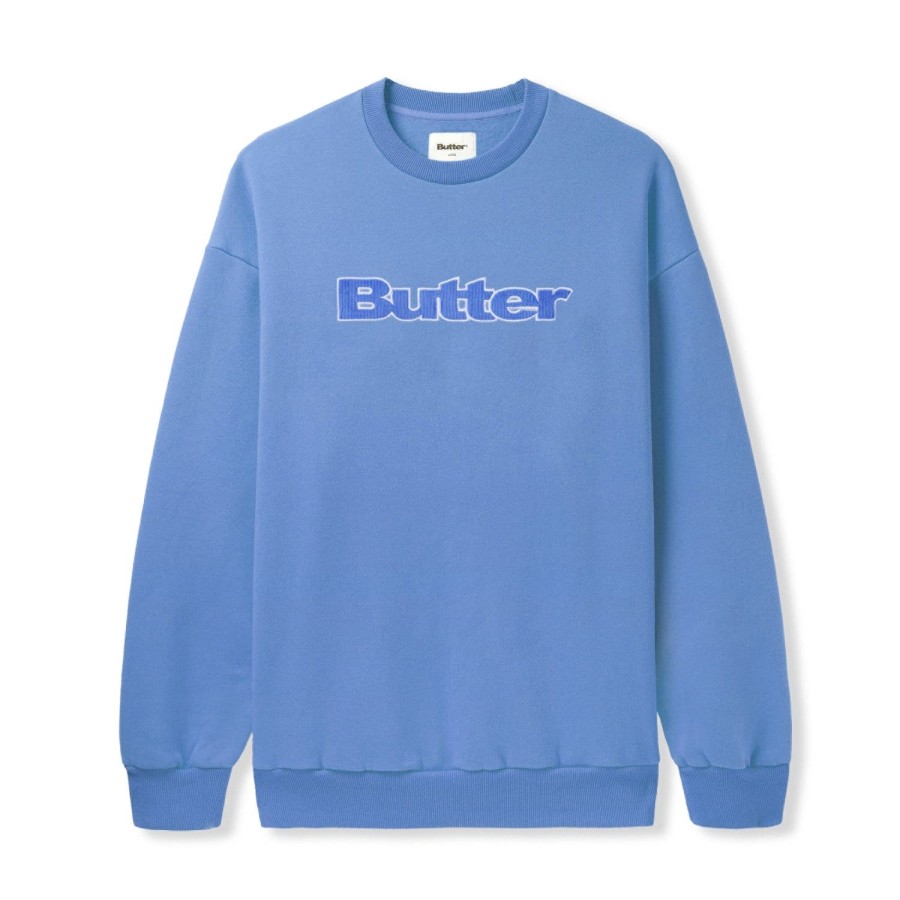 Clothing Butter Goods | Cord Logo Crewneck,Cornflower