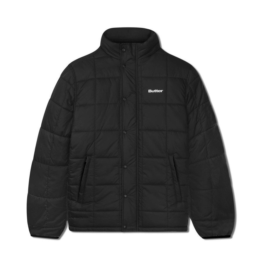 Clothing Butter Goods | Grid Puffer Jacket,Black