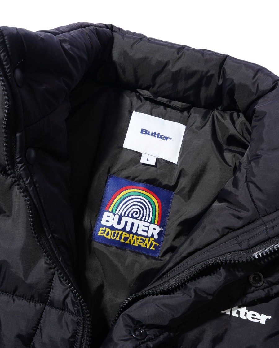 Clothing Butter Goods | Grid Puffer Jacket,Black