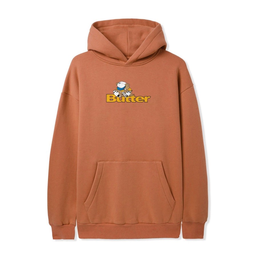 Clothing Butter Goods | Teddy Logo Pullover,Oak