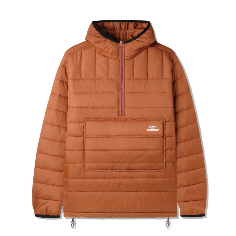 Clothing Butter Goods | Anorak Puffer Jacket,Rust