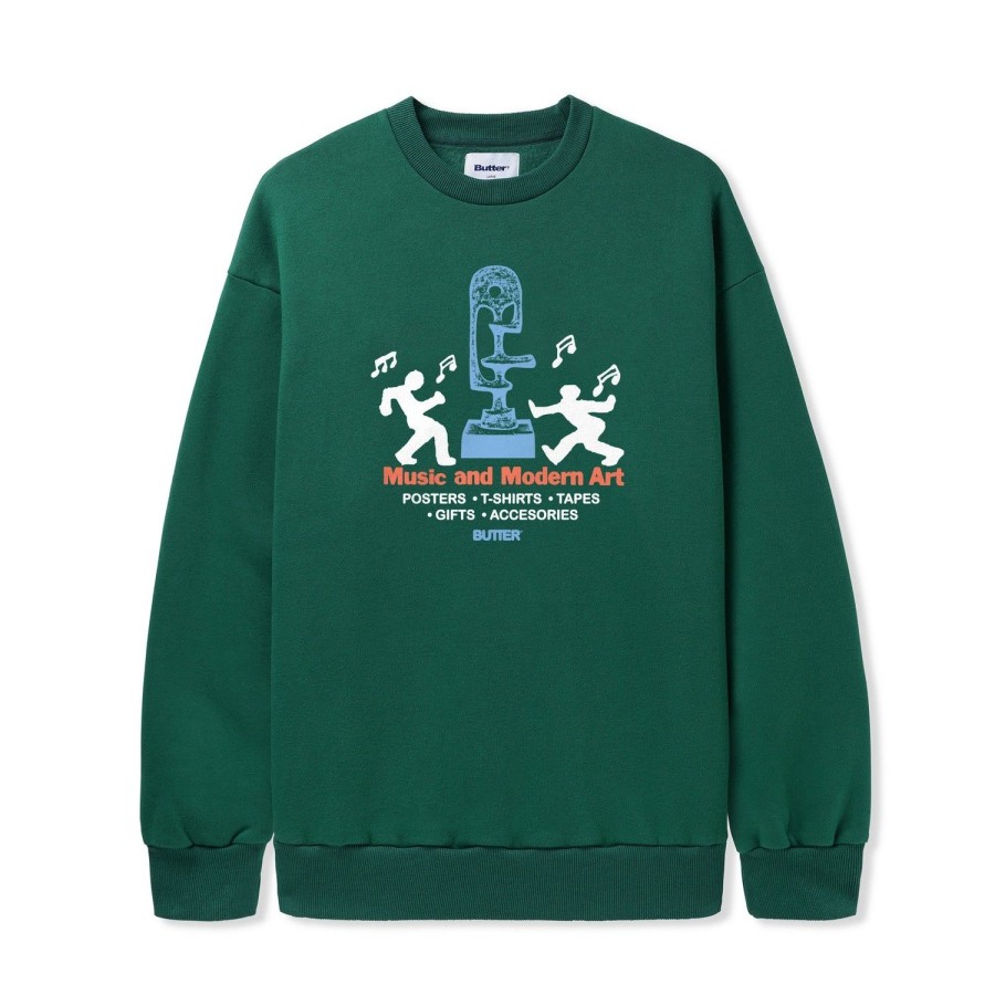 Clothing Butter Goods | Gallery Crewneck,Forest