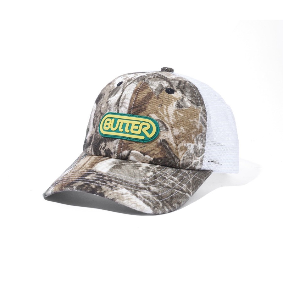 Accessories Butter Goods | Denim Trucker Cap,Forest Camo