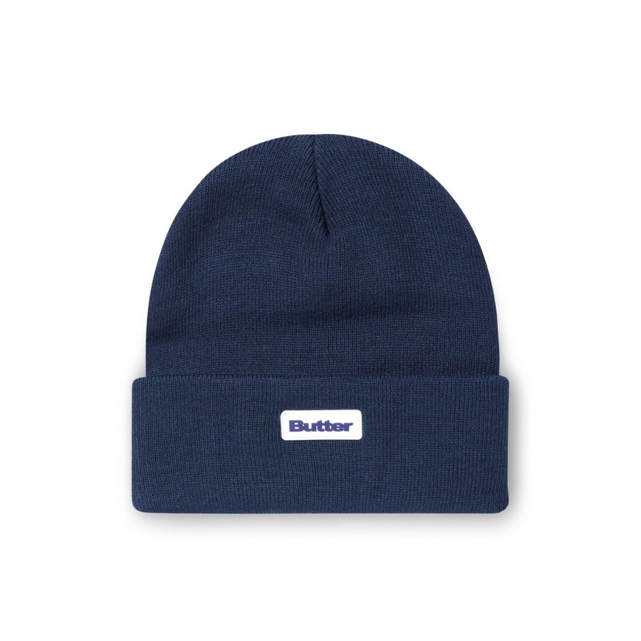 Accessories Butter Goods | Tall Cuff Beanie,Navy