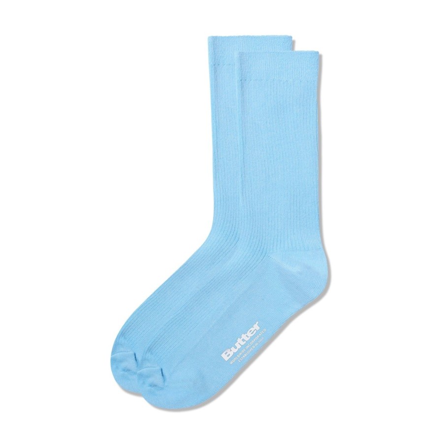 Accessories Butter Goods | Pigment Dye Socks,Cornflower