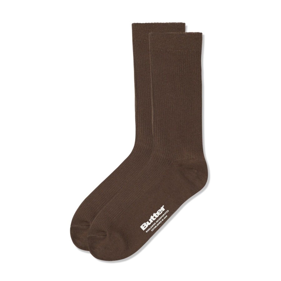 Accessories Butter Goods | Pigment Dye Socks,Washed Cedar