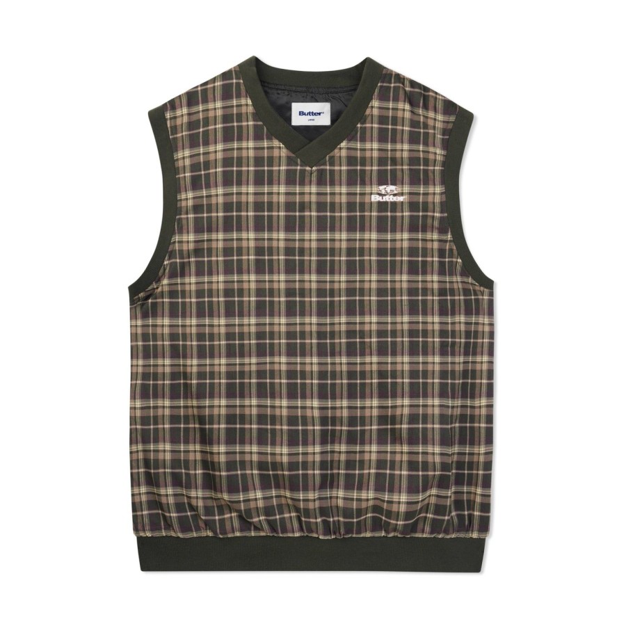 Clothing Butter Goods | Woods Plaid Vest,Wood Plaid