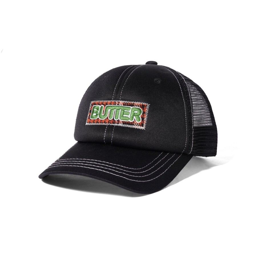 Accessories Butter Goods | Dougie Trucker Hat,Black