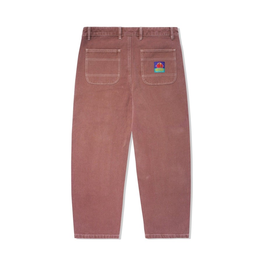 Clothing Butter Goods | Washed Canvas Double Knee Pants,Brick