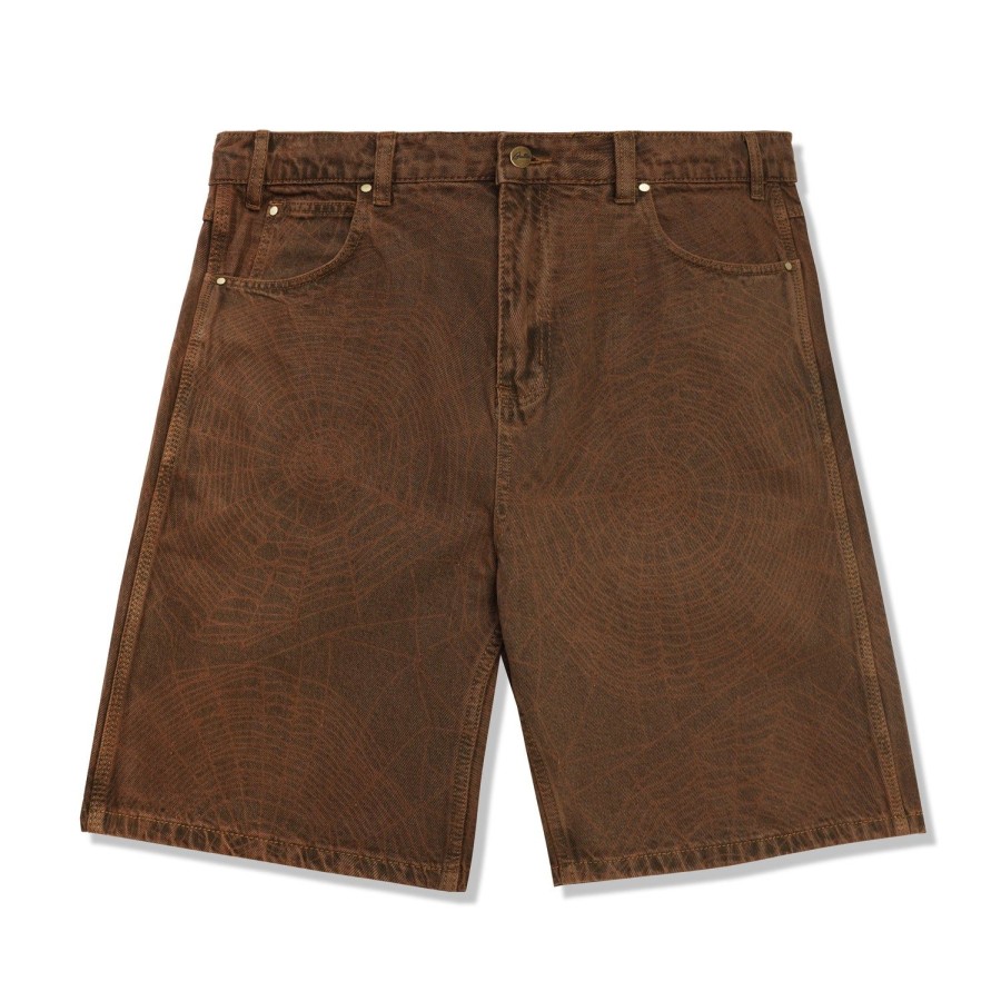 Clothing Butter Goods | Web Denim Shorts,Brown