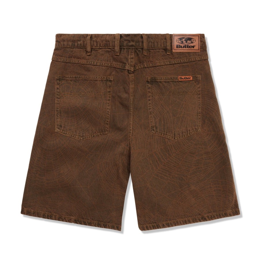 Clothing Butter Goods | Web Denim Shorts,Brown