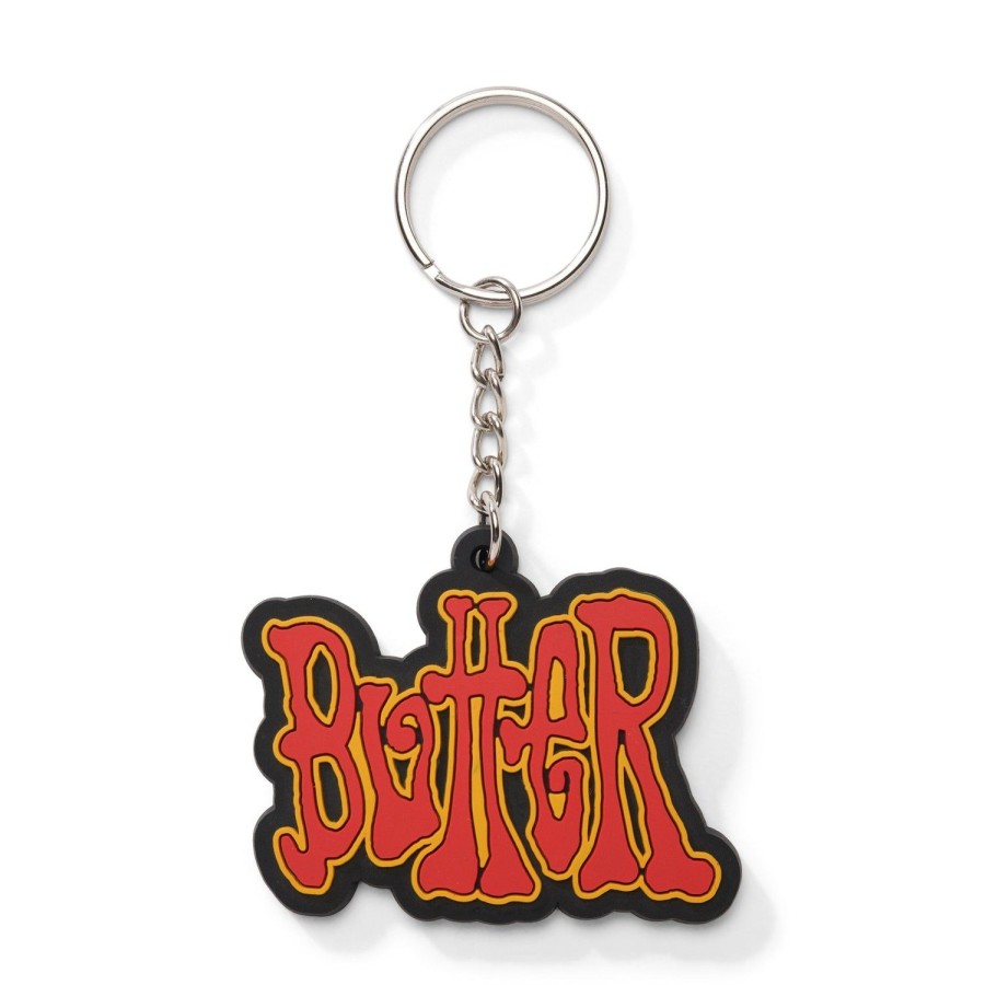 Accessories Butter Goods | Tour Rubber Key Chain,Red/Yellow