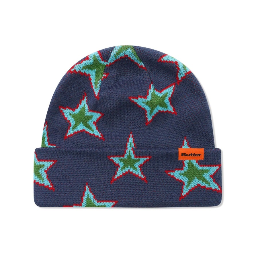 Accessories Butter Goods | Star Beanie,Navy