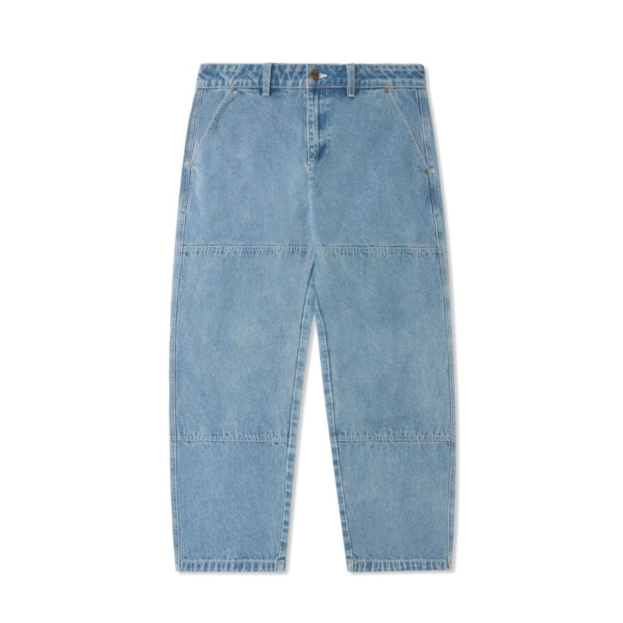 Clothing Butter Goods | Work Double Knee Pants,Washed Indigo