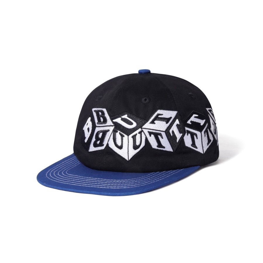 Accessories Butter Goods | Cubes 6 Panel Hat,Black/Royal Blue