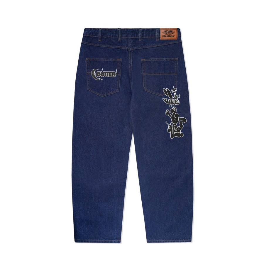 Clothing Butter Goods | Critter Denim Jeans,Dark Indigo