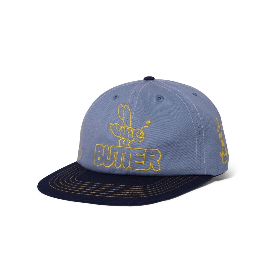 Accessories Butter Goods | Critter 6 Panel Cap,Sky/Navy