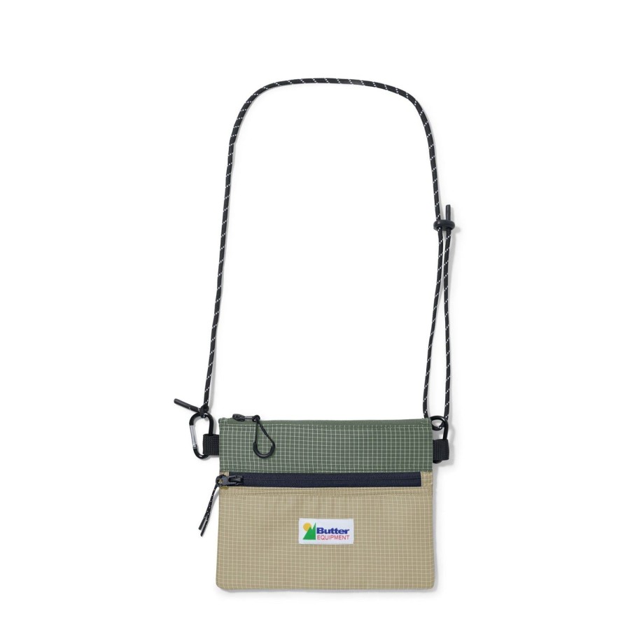 Accessories Butter Goods | Paneled Ripstop Side Bag,Army/Khaki