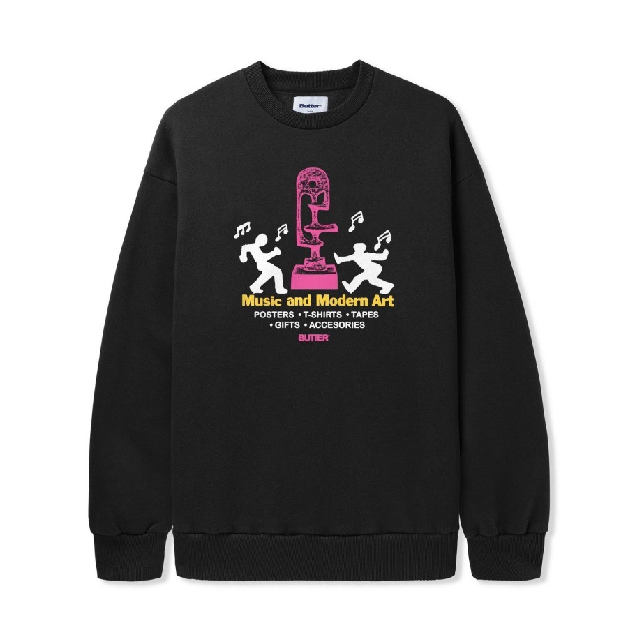 Clothing Butter Goods | Gallery Crewneck,Black