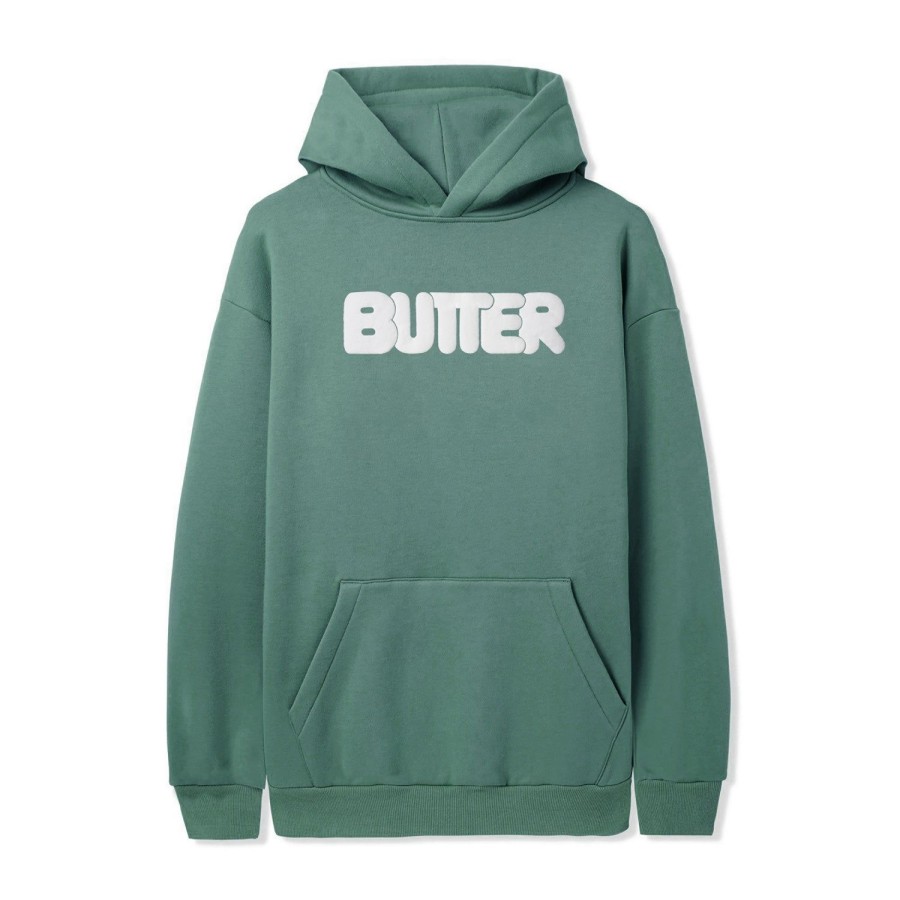 Clothing Butter Goods | Rounded Logo Pullover,Jungle Wood