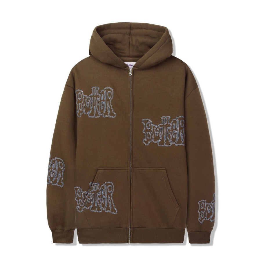 Clothing Butter Goods | Tour Zip-Thru Hood,Chocolate