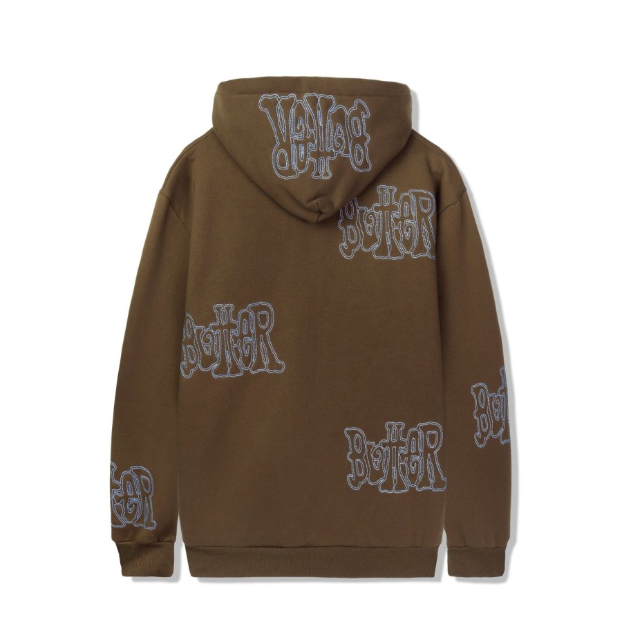 Clothing Butter Goods | Tour Zip-Thru Hood,Chocolate