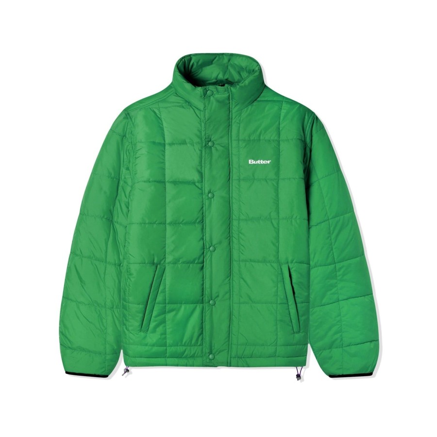 Clothing Butter Goods | Grid Puffer Jacket,Green