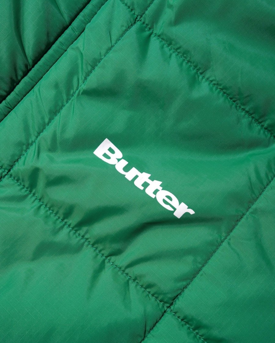 Clothing Butter Goods | Grid Puffer Jacket,Green