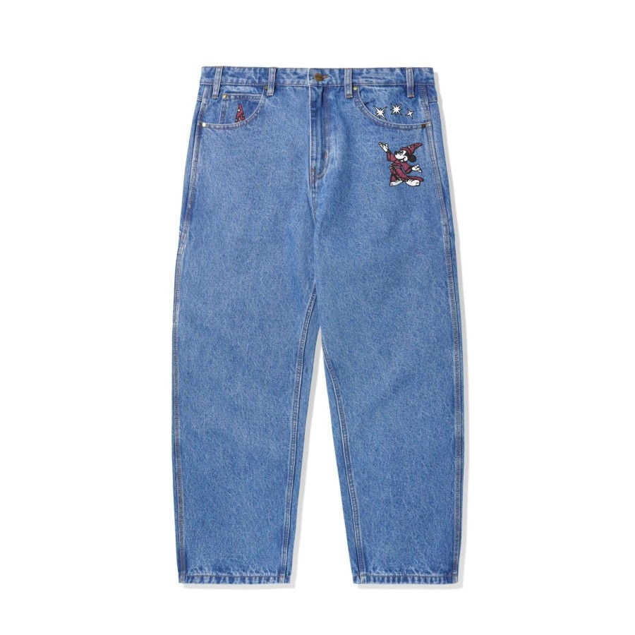 Clothing Butter Goods | Fantasia Baggy Denim Jeans,Washed Indigo