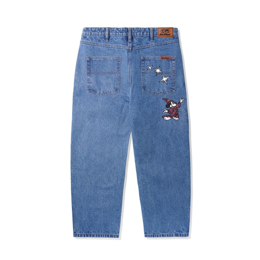 Clothing Butter Goods | Fantasia Baggy Denim Jeans,Washed Indigo