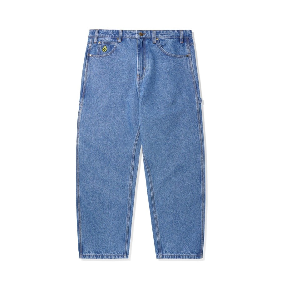 Clothing Butter Goods | Weathergear Heavy Weight Denim Jeans,Washed Indigo