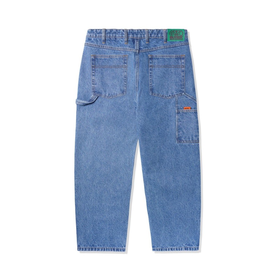 Clothing Butter Goods | Weathergear Heavy Weight Denim Jeans,Washed Indigo